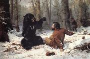 Tait Arthur Fitzwilliam The Life of a Hunter:A Tight Fix USA oil painting artist